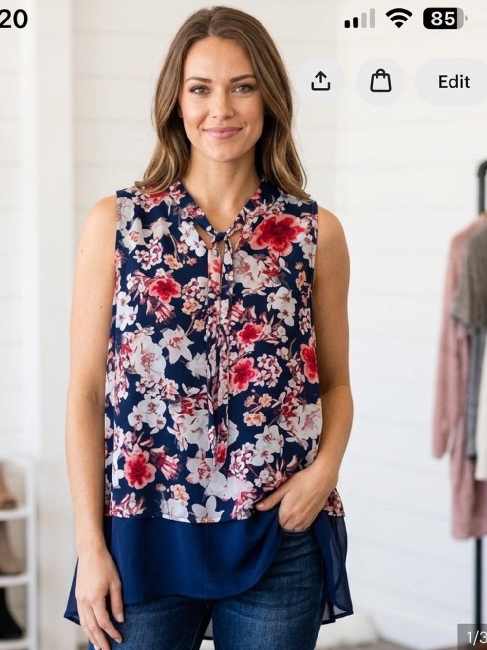 Tiered long line  Tank Top